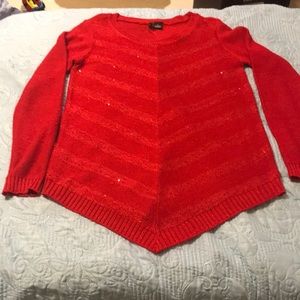 Long sleeved sparkly sweater